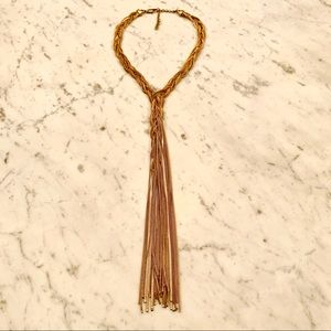 Vintage Kenneth Cole Braided Gold-tone Necklace